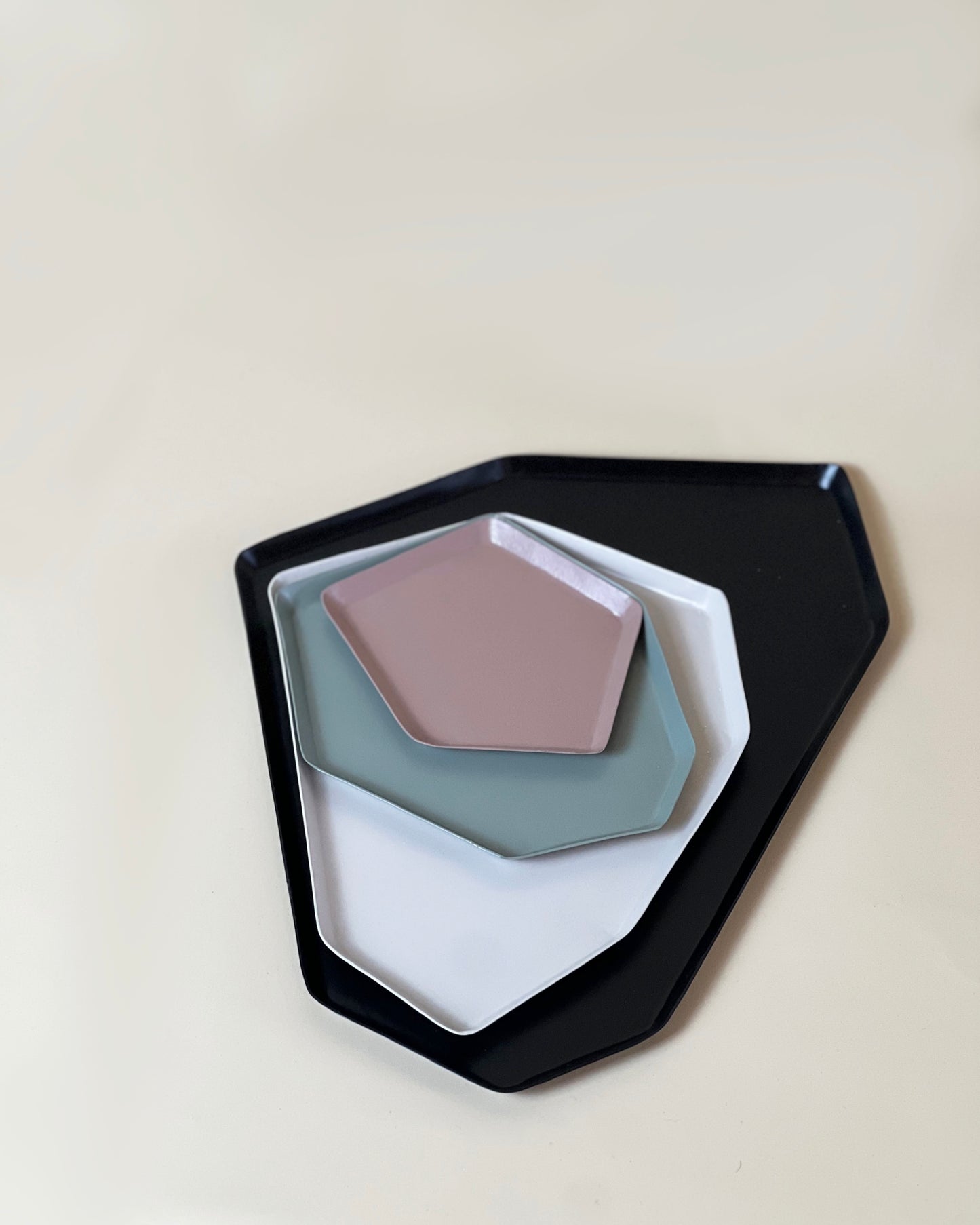 Geometric Tray Set