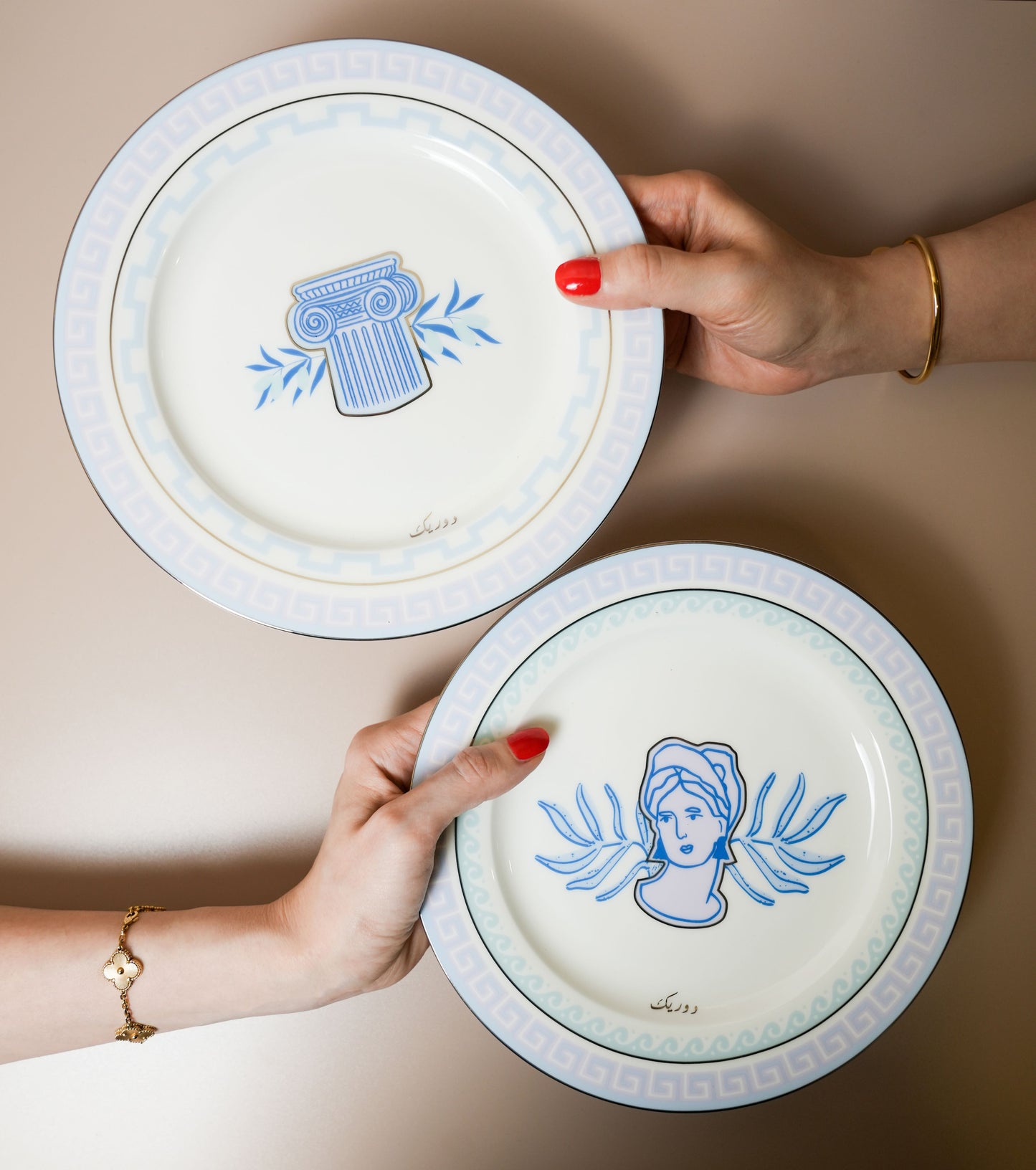 Doric Dessert Plates 4 Pcs