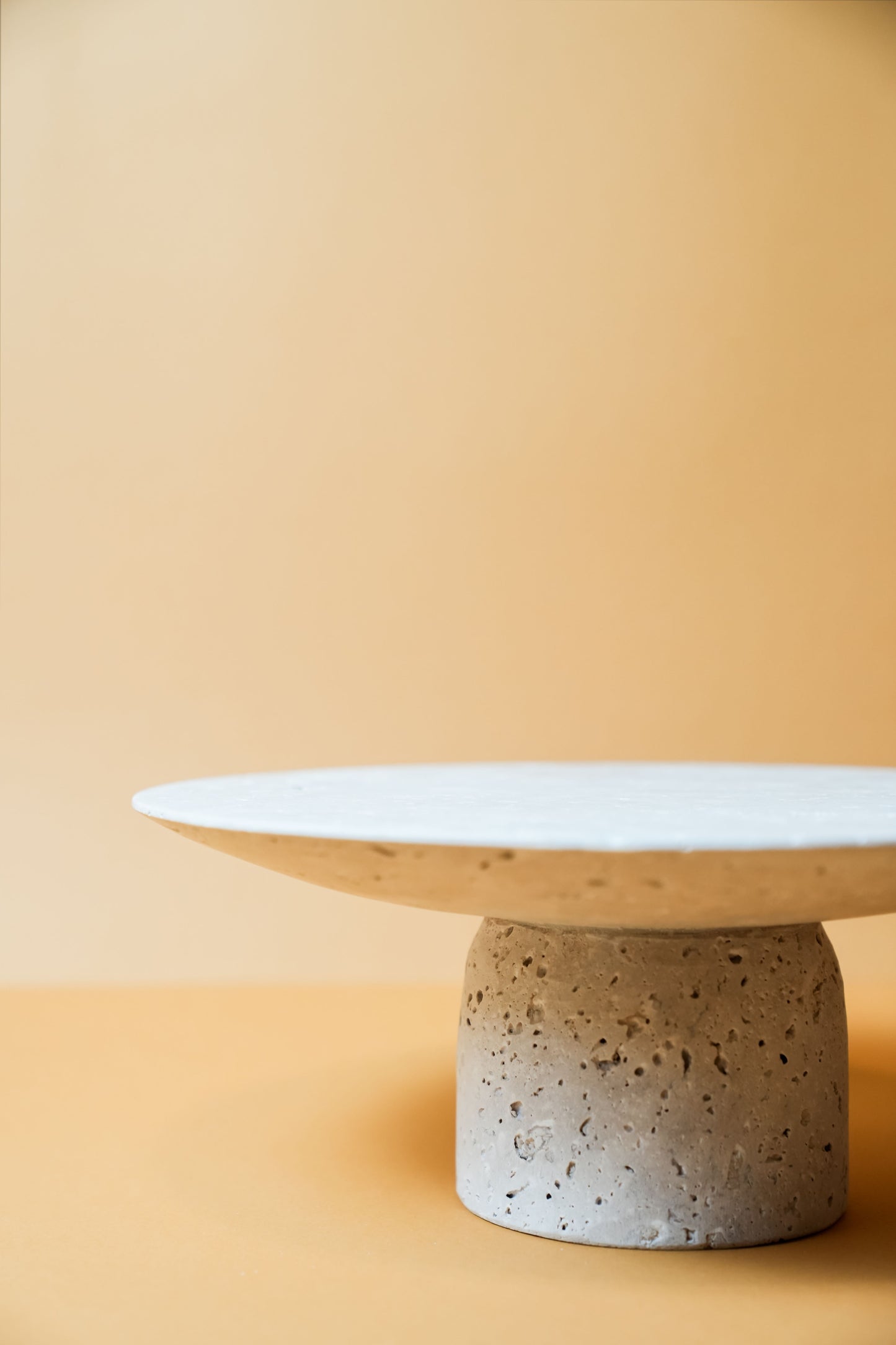 Travertine Cake Stand