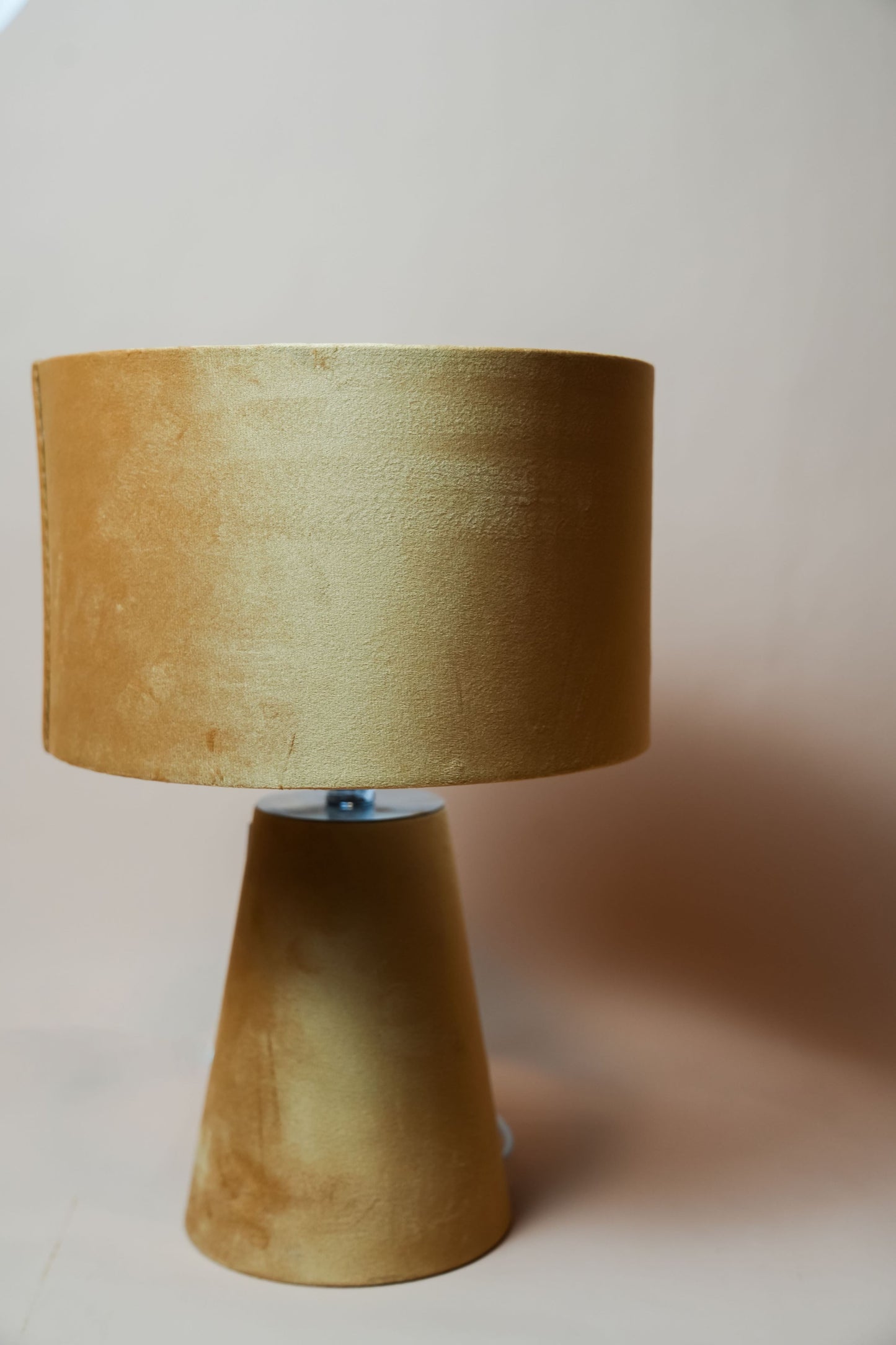 Yellow Velvet Table Lamp 2 Pcs